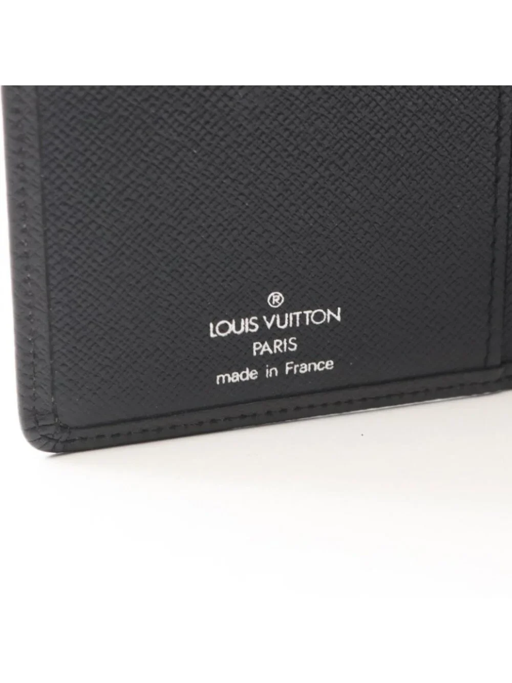 Louis Vuitton Bifold Wallet Porte Valle Carte Cles Taiga Ardoise Leather